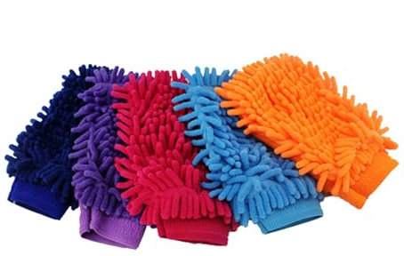 Auto-Waschhandschuhe, kratzfeste Reinigungshandschuhe, sehr saugfähige Detaillierungshandschuhe für Fahrzeuge, vielseitig einsetzbare Staubhandschuhe für Autos, LKWs, Möbel, Glas, Wandfliesen und