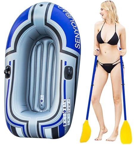 Generisch Schlauchboot - PVC Verdicken Kajak Kanu Rudern Luftboot,Mehrzweck-Kajak Mit Unabhängigen Luftkammern Für Touren, Schwimmen Auf -Flussseen