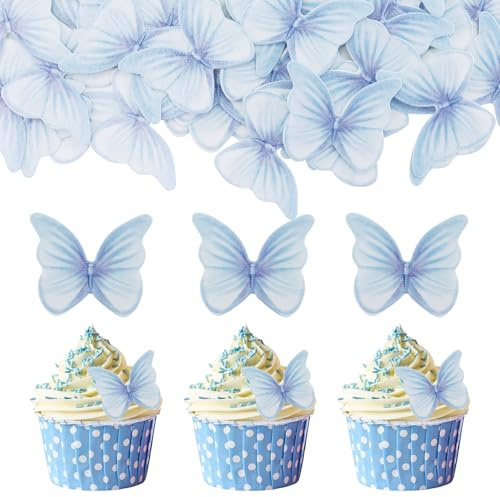 48 pezzi, farfalle per torte, decorazioni per torte, farfalle, cupcake, decorazione per torte, decorazioni per torte, matrimoni, compleanni