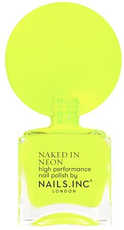 Nails Inc - KNIGHTRIDER'S STREET Neon Nagellack - Strahlendes Neon Grün - Hochpigmentierte Formel & Glänzendes Finish - Tierversuchsfrei & Einfach Anzuwenden - Perfekte Maniküre, trendige Nail Art