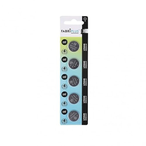 Fabriplus CR2016 3V litiumbatteri kompakt och hög livslängd, med måtten 20 x 5 x 0,4 cm. Perfekt för elektroniska apparater, klockor och leksaker, pålitlig effekt.
