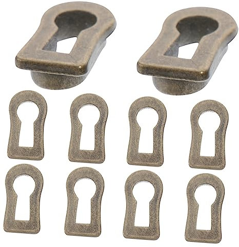 SEWOART Schlüssellochabdeckung Aus Metall Antike Schlüssellochabdeckung Schlüssellochschild Dekorativer Schlüssellocheinsatz Für Türen Und Schränke Zinklegierung