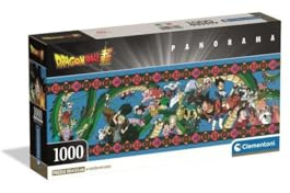 Clementoni - 37058 Jigsaw Puzzle 1000 Pieces for Adults and Teenagers, Special Series, Anime Dragonball Theme, Poster Included, Compact Box, Gift Idea for Men and Women, Made in Italy, 98 x 33 cm