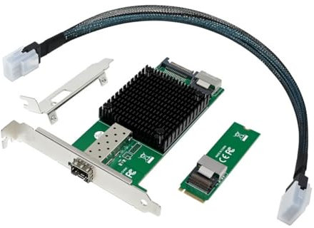 FVZWKHD M.2 10G Server Network Card M.2 M X520-DA1 10G SFP+ Fiber Optic Industrial Computer Server Network Card JL82599EN Chip