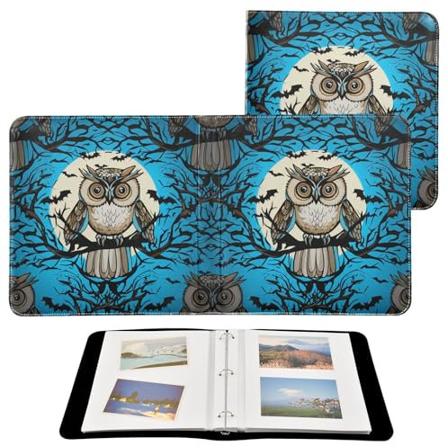 JUMBEAR Grande album fotografico autoadesivo con 20 pagine, album fai da te, per matrimoni, famiglia, bambini, vacanze, gufo