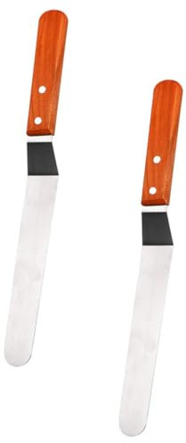 Holibanna Set Di 2 Spatole Da Forno Spatola Per Dolci Spatola Per Glassa Montata Stampo Per Glassa Spatola Per Decorare Torte Strumenti Per Glassa Per Torte Crema Glassa Fondente
