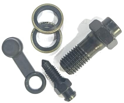 CQJJXKYC Bulloni freno per motocicletta M10 x 1,25, viti per tubo freno, bulloni banjo, viti universali per pinza freno e frizione, pompa a pedale(One hole c)