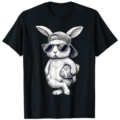 Bunny Ears American Football Funny Easter Bunny Costume T-Shirt
