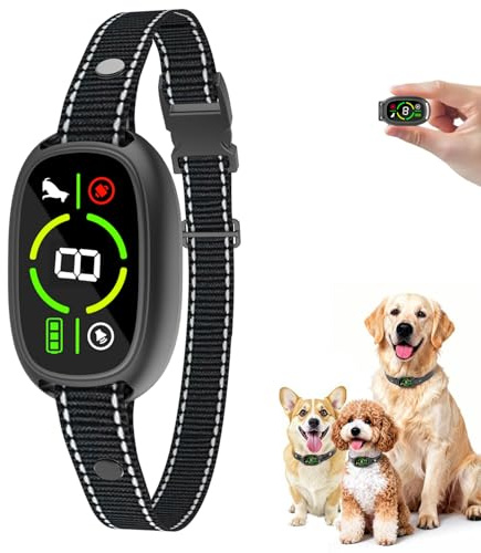 Anti Barking Dog Collars, Bark Collar Stop Dog Barking with Vibration & Beep Modes Harmless Training Dog Collar for Small Medium Large Dogs No Bark Collar Rechargeable IP67 Waterproof Humane