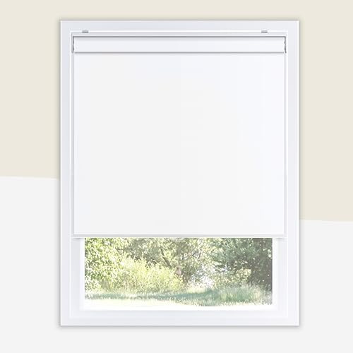 CHICOLOGY Cordless Roller Shade for Indoor Windows, Byssus White, 36x72