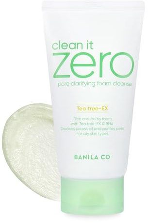 BANILA CO Clean It Zero Pore Clarifying Foam Cleanser | Face Wash Cleanser | Purifying Foaming Cleanser balances unclog pores 150ml