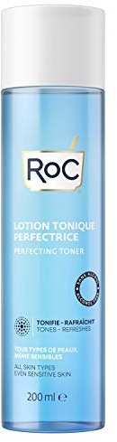 RoC - Tonique Perfecteur - Nettoyant Visage - Débouche les Pores - Sans Alcool - Tous Types de Peau - 200 ml