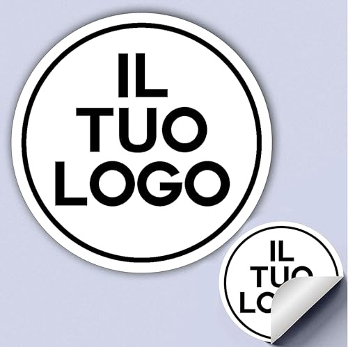 150 Adesivi, etichette personalizzati - PERSONALIZZALO QUI - Etichette aziendali - logo azienda - Carica logo, immagine, foto - Adesivo negozio, ufficio