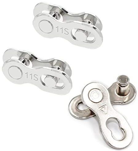 Maillon de chaîne de vélo,3 Paires Attache Rapide Chaine pour 11Chaîne de Vitesse Connecteur de Chaîne de Bicyclette Robuste Attaches Rapides Connecteur à Articulation Magique à Dégagement Rapide
