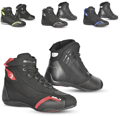 MAXIMO-MOTO Motorbike Boots for Men Touring Short Ankle Motorcycle Shoes Durable Protective Riding Footwear for Men All Season CE Approved Shoes