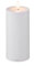 blomus LED Kerze -NOCA- Batteriebetriebene Stumpenkerze mit Timerfunktion, Outdoor, Spritzwassergeschützt (Micro Chip, L)