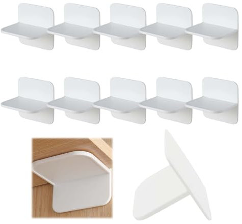 ZHYUAN 10 Stück Kippschutz Wandanker Möbelanker, MMöbel kippsicherung ohne Bohren, Anti Kipp Halter, Robustes Anti-Kipp-Möbelgurt-Set, haftet an der Wand, sichert Tische und andere schwere Möbel