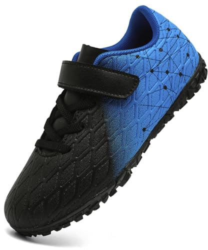 PiDaGlobal Botas de Fútbol Niño Zapatos de Fútbol con Tacos Bajos para Césped Artificial e Indoor Antideslizantes para Entrenamiento y Fútbol Sala Adolescentes Zapatillas de Fútbol