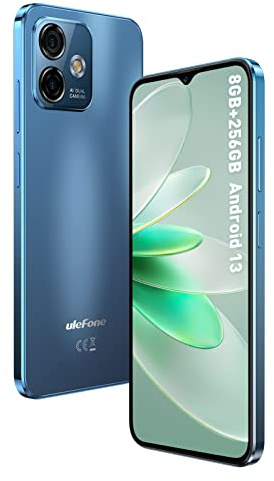 Ulefone Note 16 Pro Teléfono Móvil Libres NFC, 16GB+256GB/TF-256GB Android 13 Moviles, 6,52 HD+ Smartphone, Cámara 50MP, 4400mAh Batería, 4G Dual SIM/Huella Digital/Face ID/NFC/OTG/GPS/WiFi-5G