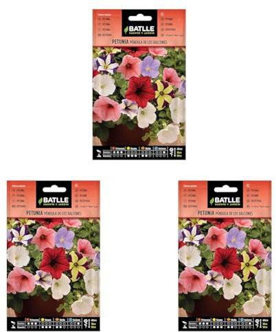 Semi di Fiori – Petunia Pendula dei Balconi – Batlle (Confezione da 3)