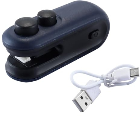 Ludom Mini sigillante 2 in 1 per sacchetti, saldatrice a sacchetto per sacchetti snack, cibo e altro ancora (blu)