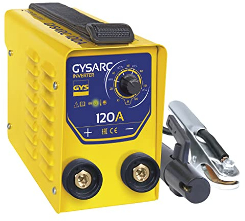 Lichtbogenschweißgerät 120 Ampere GYS Inverter Einphasenschweißgerät GYSARC 120 Schweißnähte bis 3,2 mm