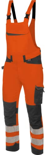 WÜRTH MODYF Warnschutz Arbeitslatzhose FLUO EN 20471 orange anthrazit - Größe 106