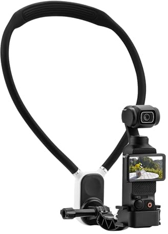 Pocket 3 magnetisk nackmontering för DJI OSMO ficka 3 Creator Combo, bröstmontering POV/Vlog video selfiestativ handfri nackhållare för ficka 4/GoPro Hero 13/12/11/10/9/Xtra Muse, kameratillbehör