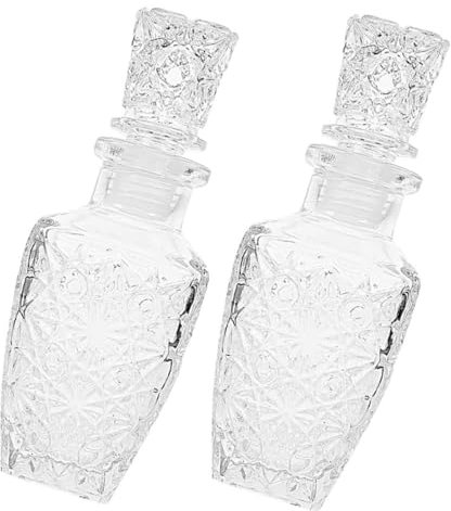 2 Piezas Botella de Vino de Transparente y Gruesa para Almacenar y Bebidas para Vino y Otras Bebidas