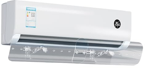 Deviatore Aria per Finestra, Barriera Split, Paravento per Condizionatore a Parete Telescopico per Caldo Estivo Camera da Letto Soggiorno Casa Ufficio