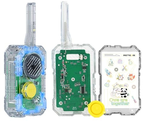 Retevis EZTalk 680 Juguete Educativo, Stem Kit de Ciencias, DIY Walkie Talkie Niños, Juego Creativo, Fomenta la Concentración, Regalo Niños y Niña 6-12 Años (1 Pair)