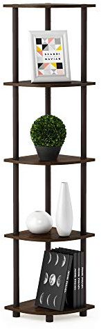 Furinno Scaffali senza Attrezzi Walnut/Brown 5 livelli