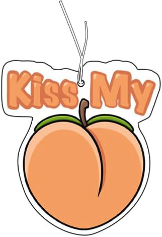 2x KISS MY .. Duftbaum Auto lustig, Auto-Duftspender, car air freshener, Duftanhänger, Duftbaum Set