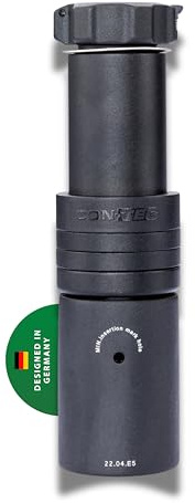 CONTEC Fahrrad-Gabelschaftverlängerung Heads-Up Spin, Lenkerhöhung für 1 1/8 Ahead-Gabel inkl. 4 Spacer, höhenverstellbar, 90 Grad drehbar, Aluminium