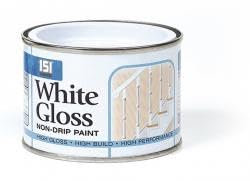 Inspired Essentials 180ml Non Drip Paint Tin Exterior Interior Hard Drying Performance Multi-Purpose Paint Tin for Metal, Wood, Plastic, Walls with Perfect Finish (1, White Gloss)