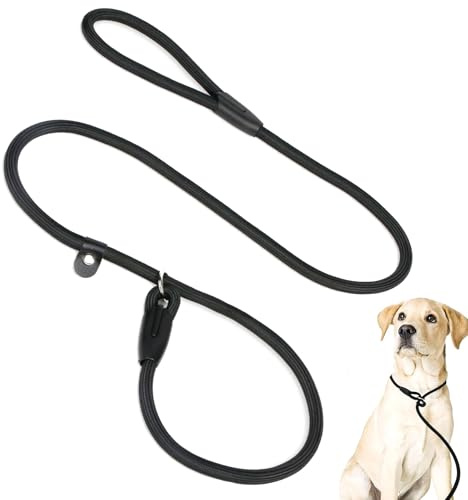 WOLMIK Guinzaglio antiscivolo per cani, resistente e resistente, guinzaglio regolabile lungo 150 cm, nessun collare o imbracatura per cani di piccola taglia
