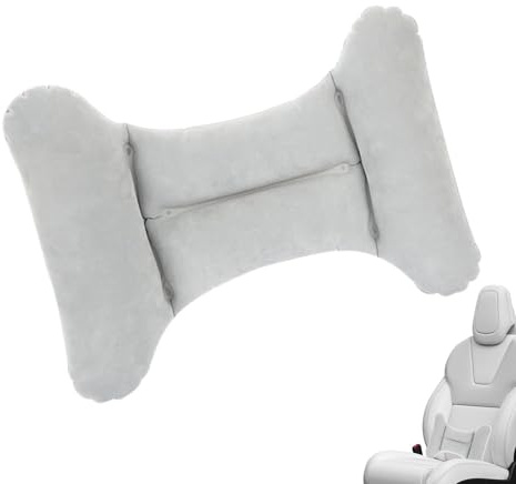 Renchey Almohada de Viaje Lumbar Inflable,Almohada de Apoyo Lumbar para Asiento de Viaje - Almohada de Viaje Inflable Almohada de Soporte Lumbar en Forma de H - Cojín Trasero ergonómico portátil para