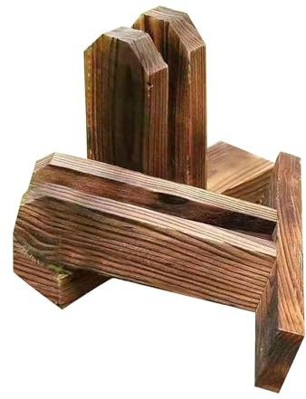 FewNvWa 2x Base di Supporto per Recinzioni Isolanti, Attrezzature Versatili, Rinforzo Del Patio, Accessorio in Legno, Base di Ringhiera Da Giardino Stabile