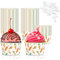 Bakiauli 50 Pieces Ice Cream Cups 125ml, Ice Cream Bowls with Spoon, Paper Dessert Bowls Treat Cups Frozen Yogurt Takeout Food Containers