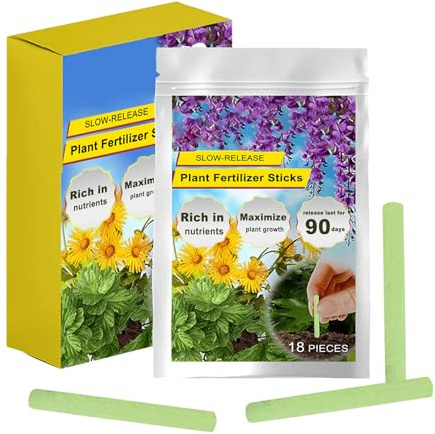 Pics de nourriture pour d'intérieur – Bâtonnets de nutrition biologique, engrais à libération lente enrichi en minéraux | Idéal pour fleurs en pot, herbes succulentes,