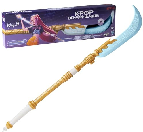 Kpop Demon Hunters Nerf Lames spirituelles de Zoey, 3 Lames Nerf en Mousse, inspirées du Film d'animation sur Netflix, Jouets pour Enfants, dès 6 Ans