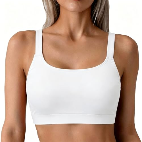 Tops de Bikini para Mujer, Sujetador Deportivo Acolchado de Total, Top de Traje de baño Corto con Escote Cuadrado y Tirantes Anchos.#2