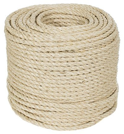 Golberg 1/2-inch Sisal Rope - 50-Feet - Pet Friendly