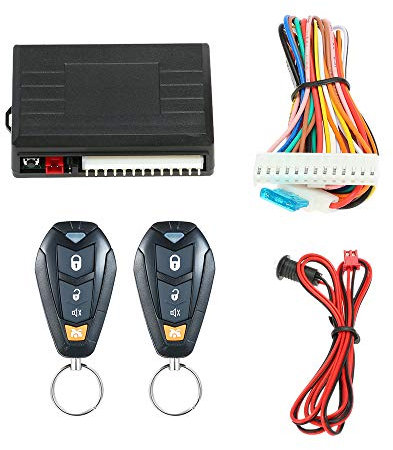 Carrfan Sistema di Chiusura centralizzata per Blocco Porta Auto Universale. Sistema di Chiusura centralizzata con Telecomando