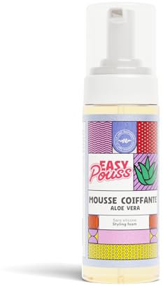 Easy Pouss | Mousse Coiffante | Apporte Volume & Brillance aux cheveux | Tenu Longue Durée | Enrichi en Kératine | Coiffure Aérienne sans Effet Carton | Fabriqué en France | 150ml
