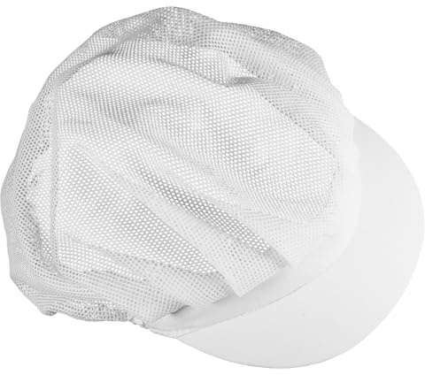 TOVINANNA Boina De Cocinero Gorras De Servicio De Comida Sombrero De Malla De Chef Gorro De Chef Sombrero De Gorro De Cocinero De Restaurante Algodón Cocina Boinas Universal