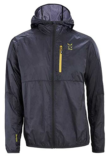 ALTUS Roraima Chaqueta de trekking | Chaqueta cortavientos | Repelente al agua | Transpirable | Hombre (FR/ES, Letras, L, Regular, Regular, Negro)