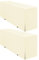 Pesonlook 2 Pack Premium Biertischhusse Beige Biertischhusse für Bierzeltgarnitur 220x50 cm Blickdicht Polyester Biertischhusse waschbare Tischdecke für Bankett im Freien (Beige)