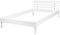 Krok Wood Massivholzbett Julia in Buche, Farbe Weiß (90 x 200 cm)