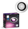 Philips Hue White & Color Ambiance Centura runde Einbauspots 1er Pack (1.050 lm), dimmbare Deckenlampen mit 16 Mio. Farben, smarte Lichtsteuerung über Sprache und App, aluminium, neue Generation